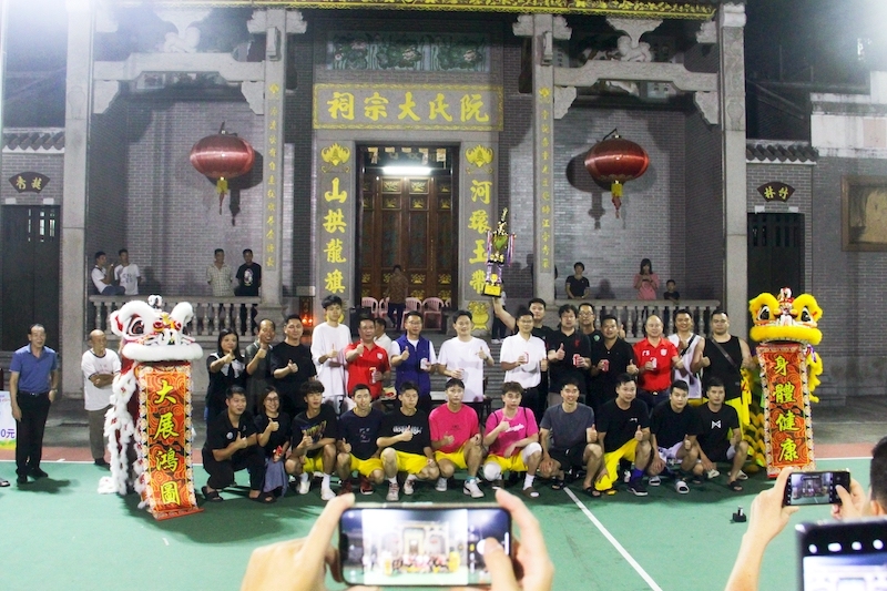 沙溪象角村征战2023年中山市“村BA”获得亚军归来