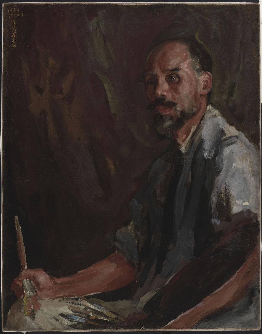 画家冯钢百像 1934 李铁夫 90.5×71.2 布面油彩