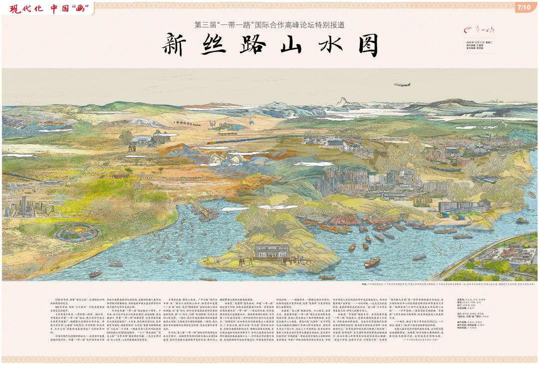 现代化 中国“画”之《丝路山水图》