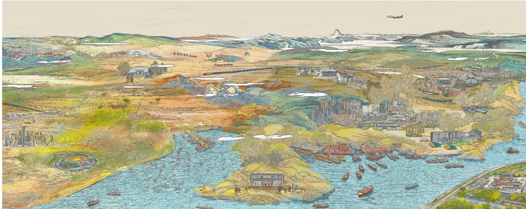 《新丝路山水图》