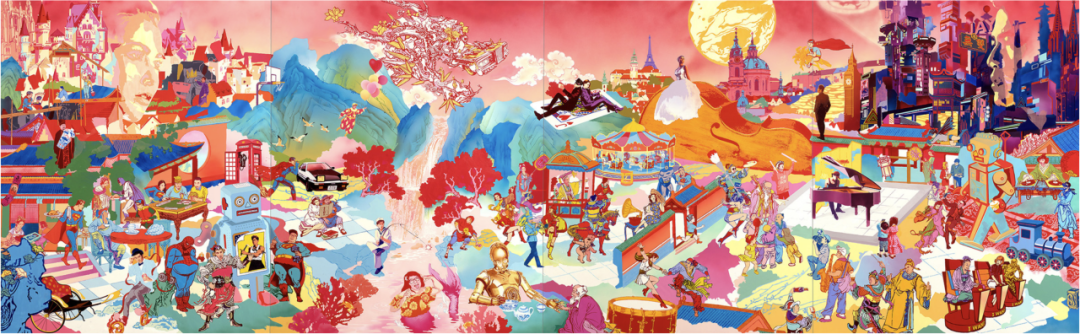 《翻玩法特西》 布面丙烯 2019