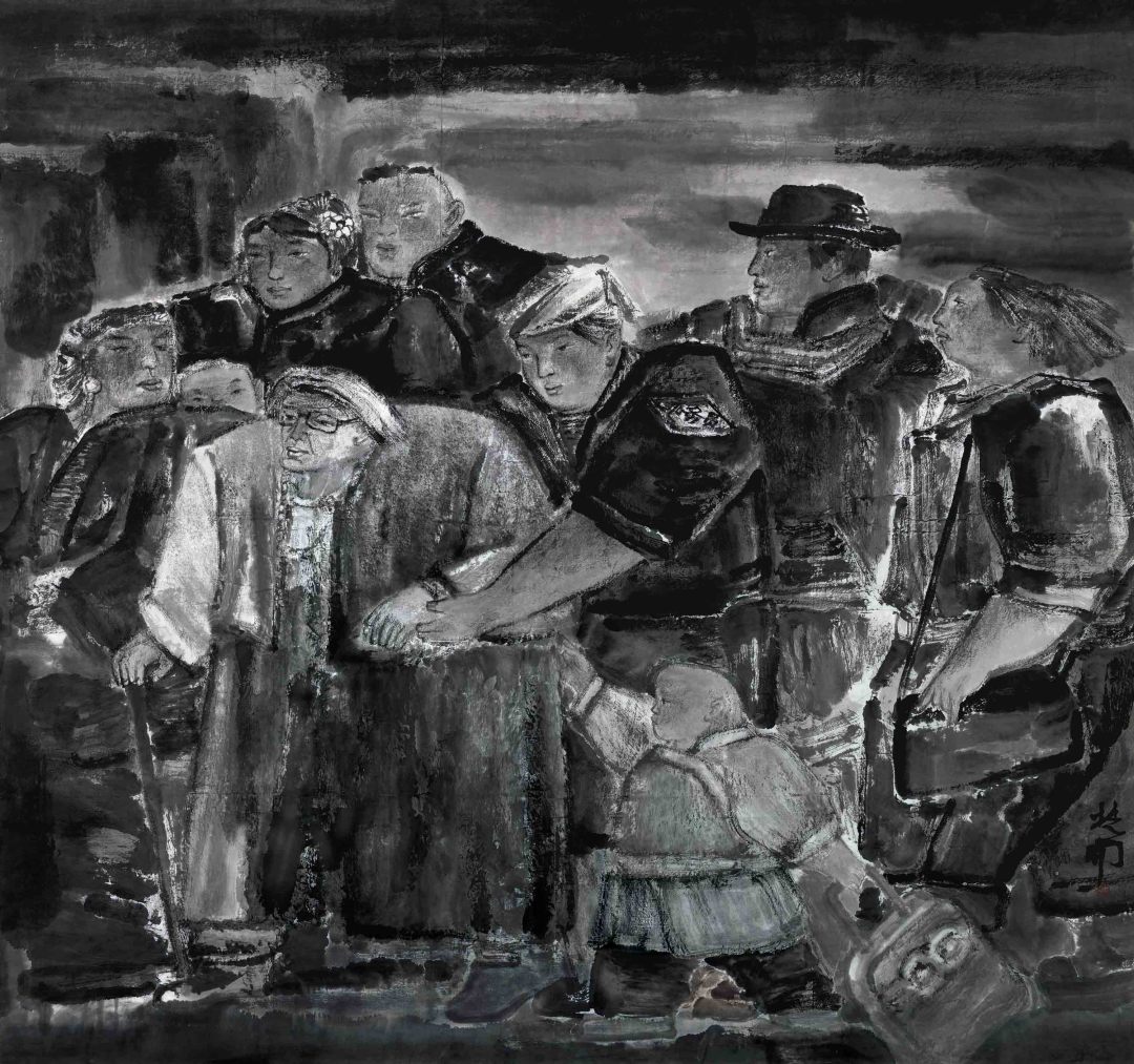 《行进》200乘200CM2023年