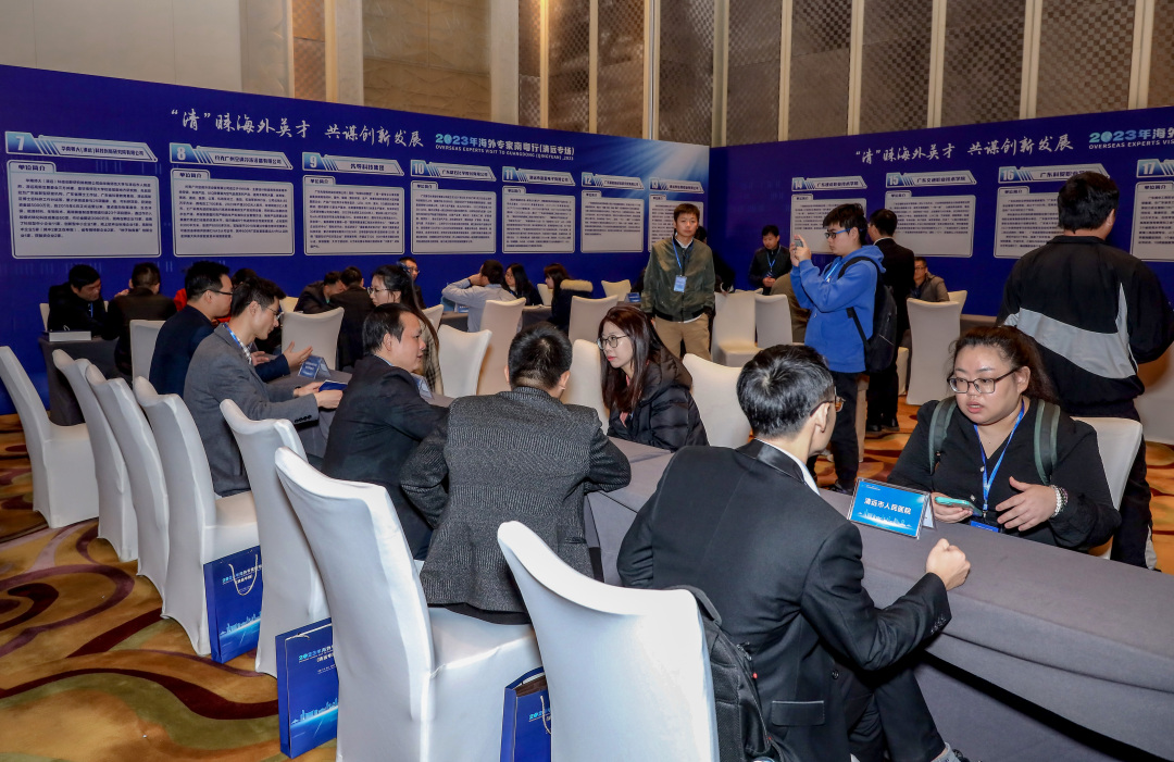 12月28日,2023年海外专家南粤行(清远专场)活动在清远狮子湖喜来登度假酒店举办,清远企业正在与海外专家进行需求对接。4