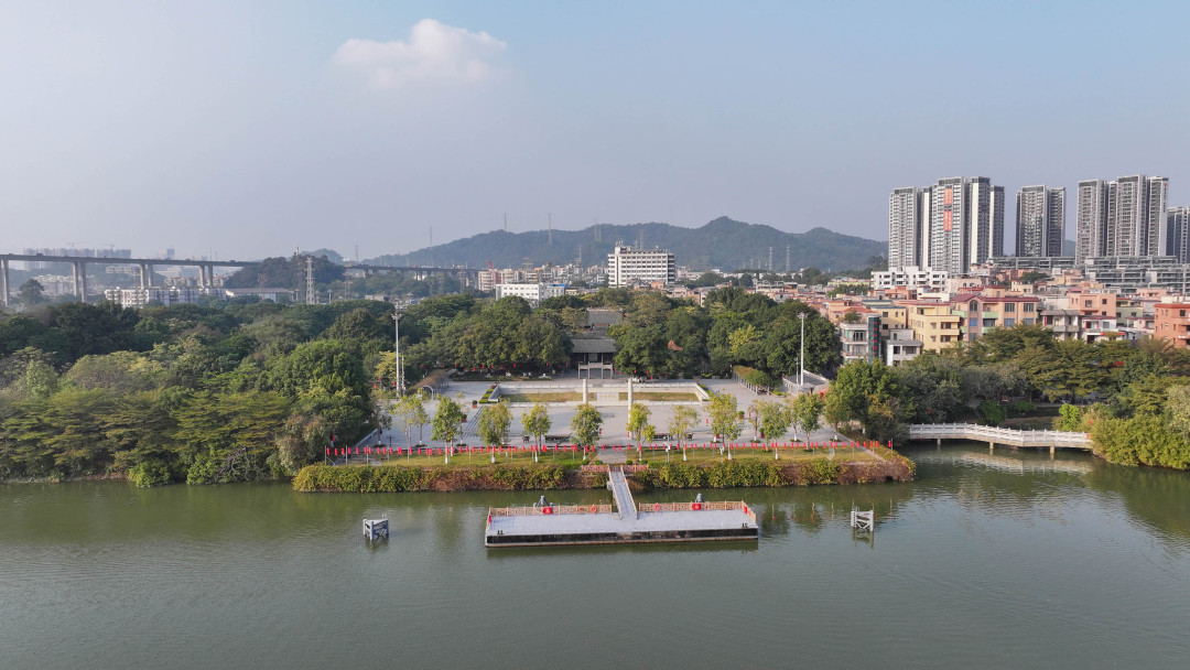 “扶胥港”古码头在南海神庙前