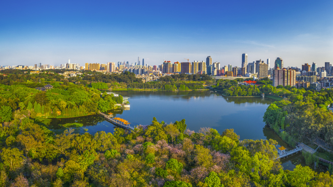 黄东亮《麓湖之春》