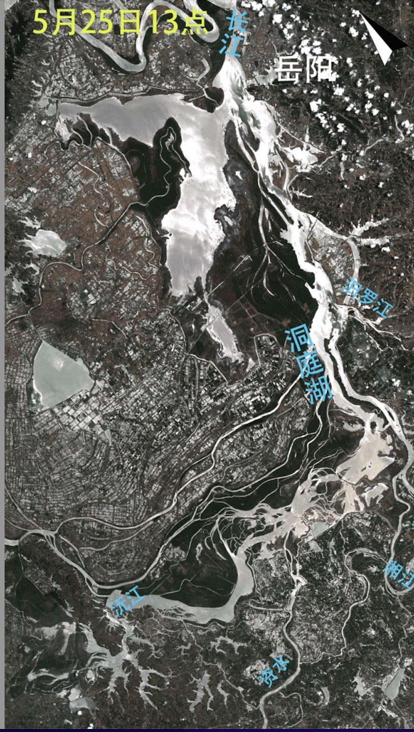 洞庭湖决堤前影像