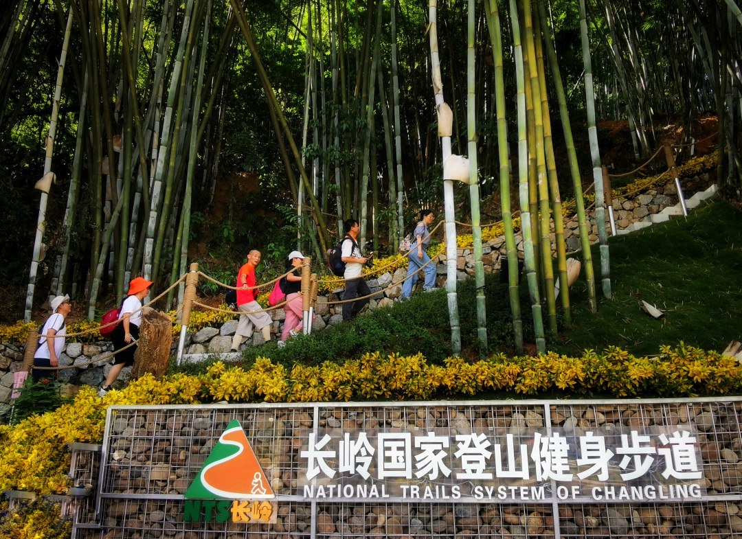 黄埔区长岭国家登山健身步道是广东省首条国家步道。