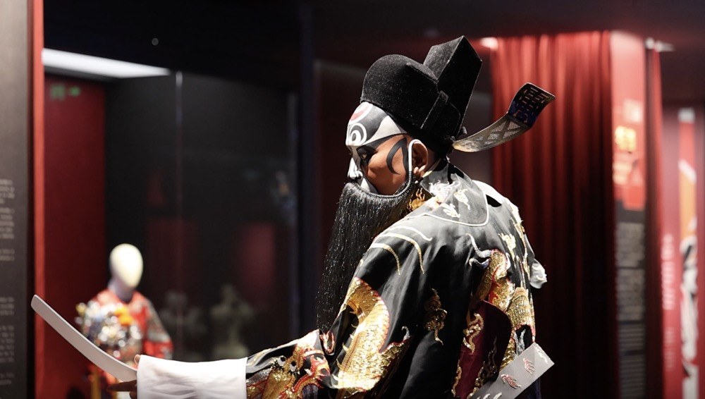 A wax figure of a 