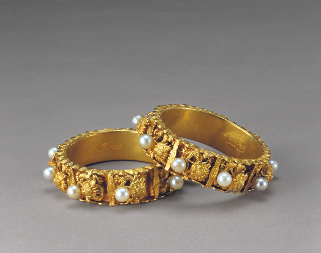 金镶九龙戏珠手镯