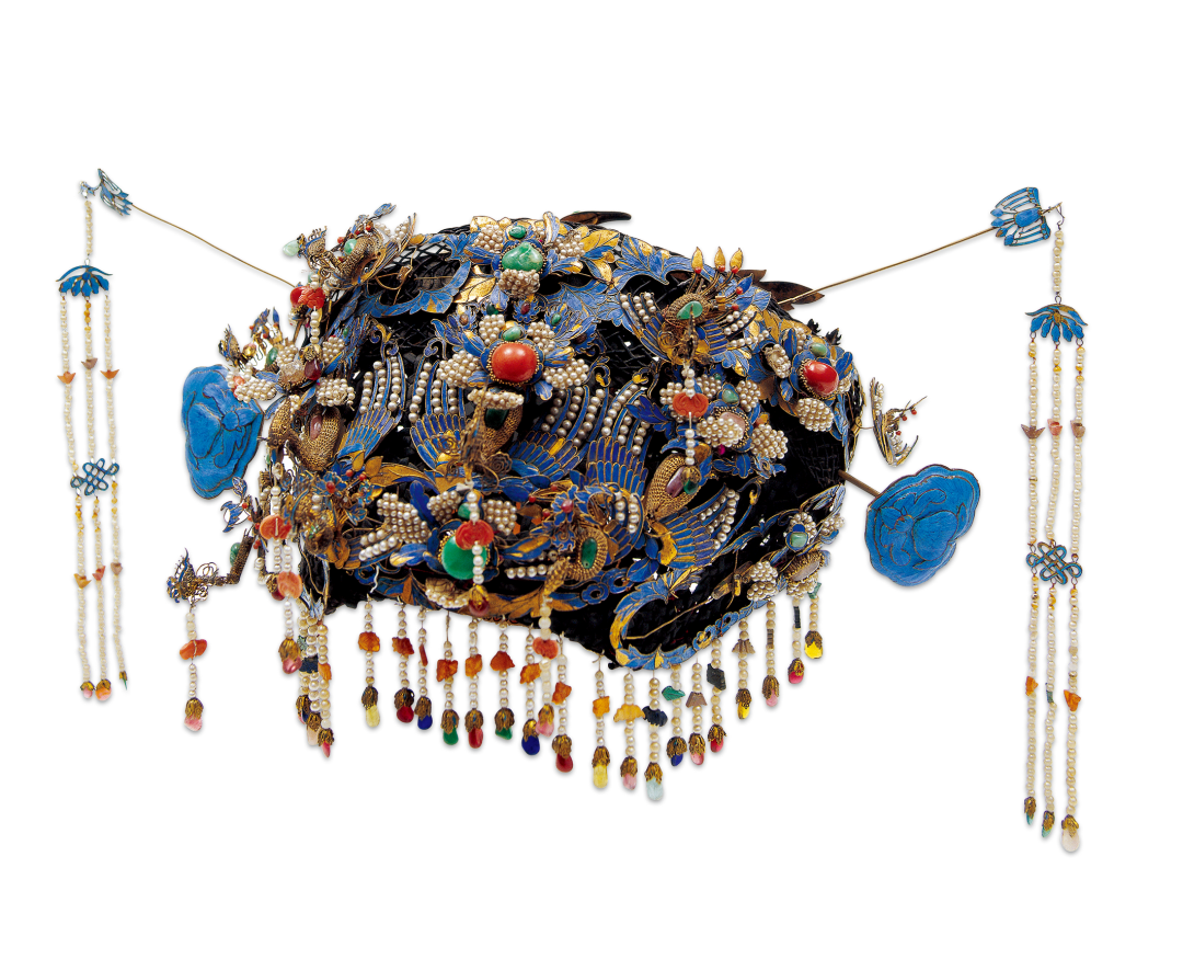 清鎏金点翠凤冠