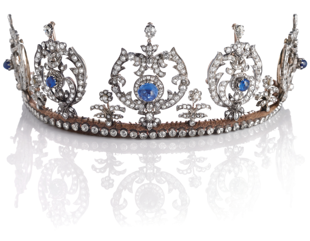 丹麦泰拉公主蓝宝石钻石冠冕