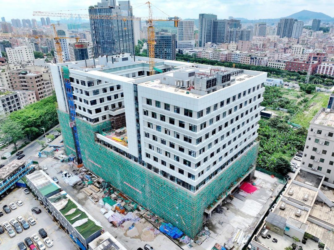 设空中救援通道!东莞市厚街医院新医疗综合大楼迎来最新进展