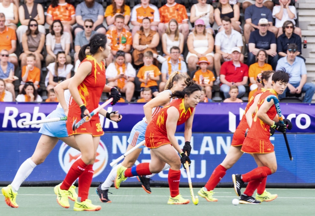 中国球员欧紫霞在比赛中。