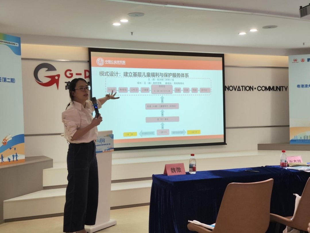 北京师范大学中国公益研究院儿童社会工作发展中心副主任黄放专题分享