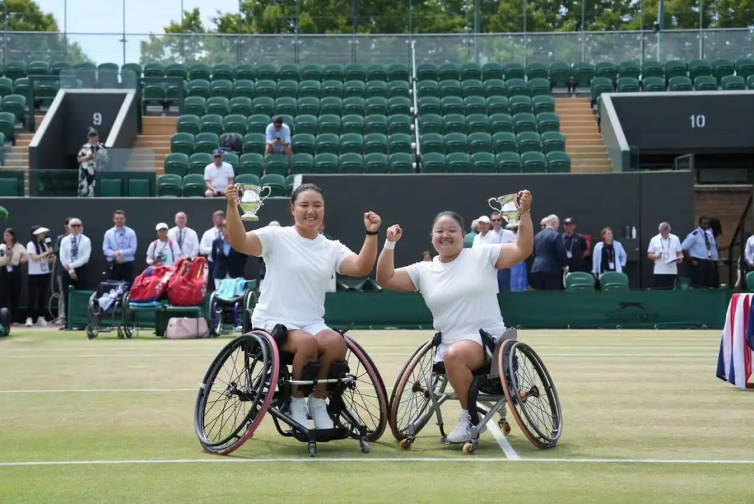 王紫莹温网锦标赛包揽轮椅女单和女双两冠。