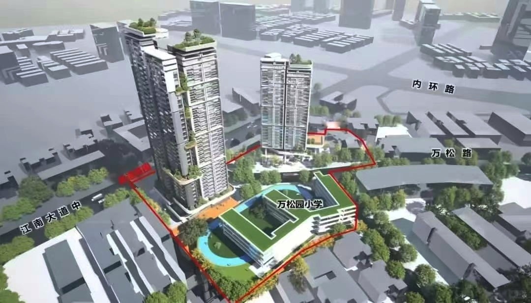 万松园得胜岗“原拆原建”项目新建规划示意图