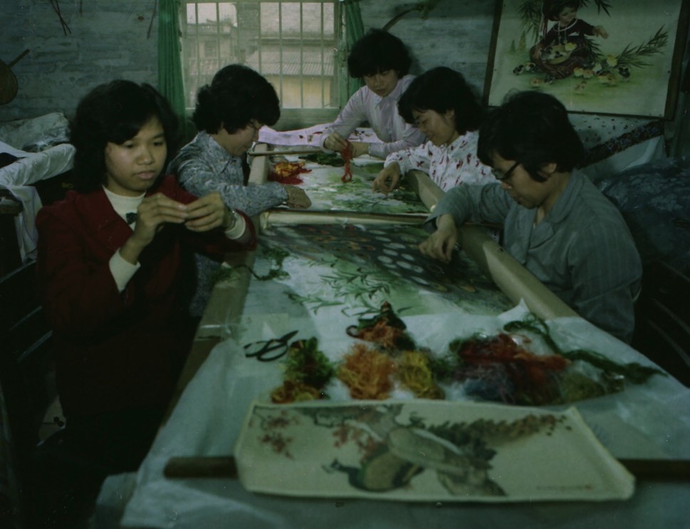 1982年大德路广绣作坊。