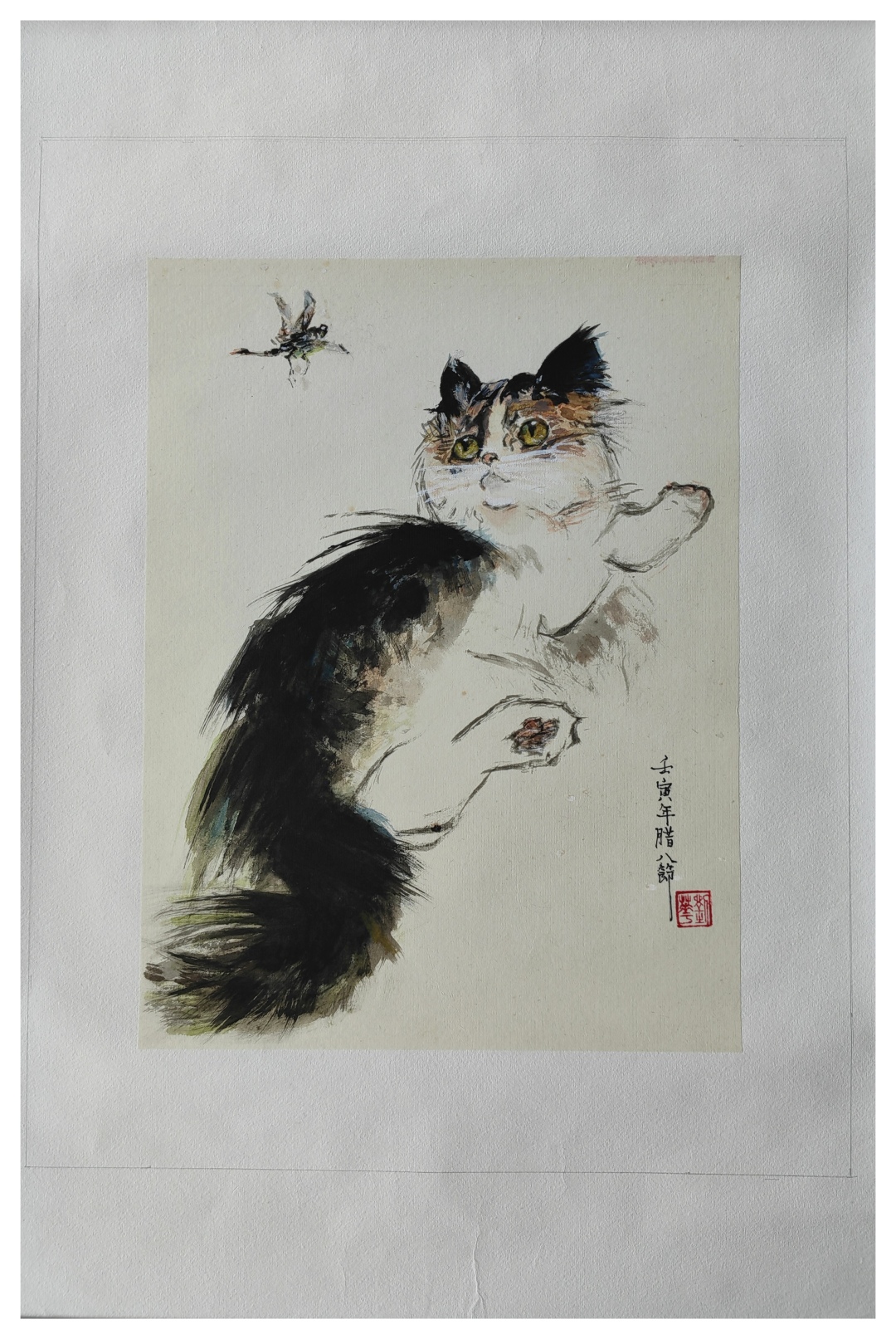 5刘华(凝视的猫咪)彩墨.jpg 5刘华(凝视的猫咪)彩墨.jpg