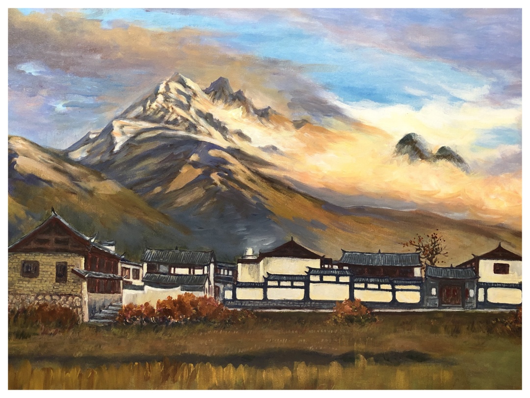 9吴卓坚(玉龙雪山晨曦)丙烯.jpg 9吴卓坚(玉龙雪山晨曦)丙烯.jpg