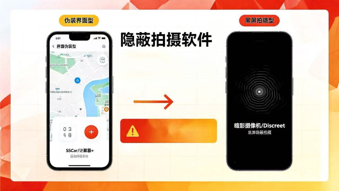 AI图 这些软件的伪装形式大致可分为两类,界面伪装和黑屏拍摄
