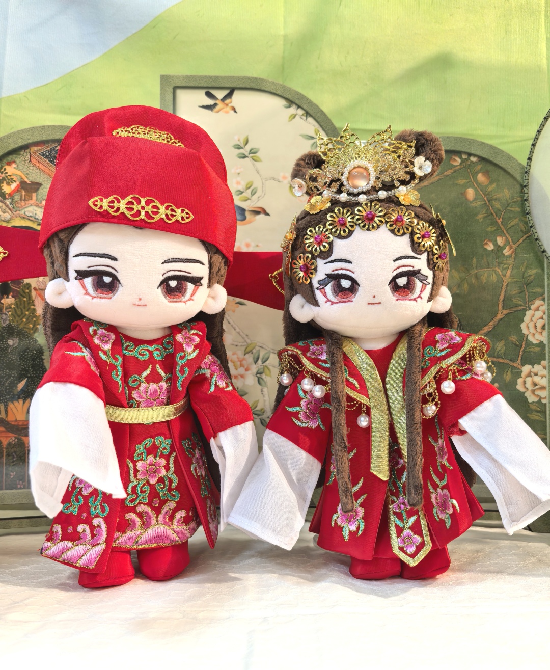 何凤婷制作的粤剧棉花娃娃。信息时报记者 黄丽霞摄