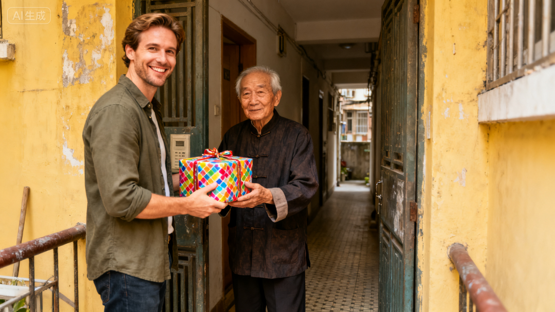 jimeng-2025-09-11-9838-邻里之间,老外拿点礼物给爷爷.png jimeng-2025-09-11-9838-邻里之间,老外拿点礼物给爷爷.png