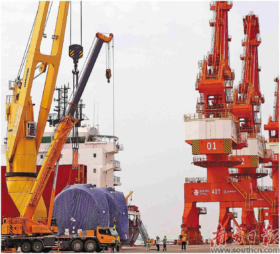 “风电母港”让“揭阳智造”能直达全球市场。南方日报记者 林捷勇 摄