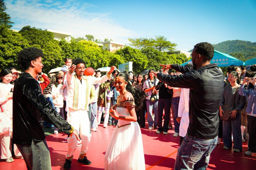 埃塞俄比亚留学生跳舞