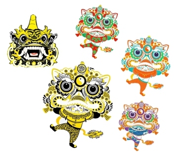 “猫头狮”pp夹及钥匙串设计