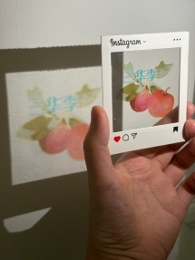 特色物产三华李光影胶片