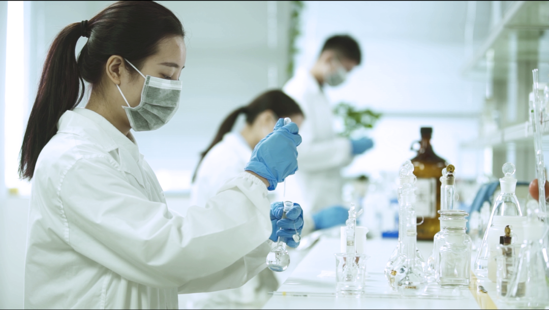 位于黄埔区的一品红创新研发中心科研团队开展研发工作。受访单位供图