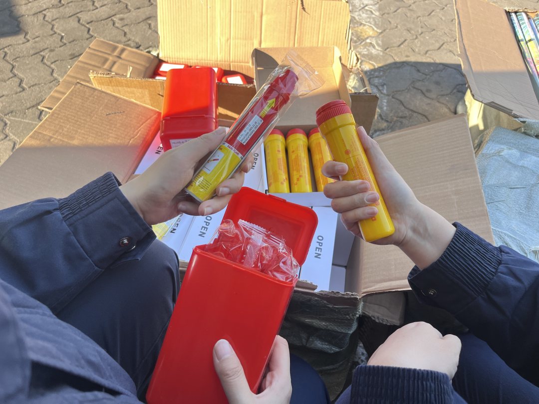 广州海关查获的烟花爆竹