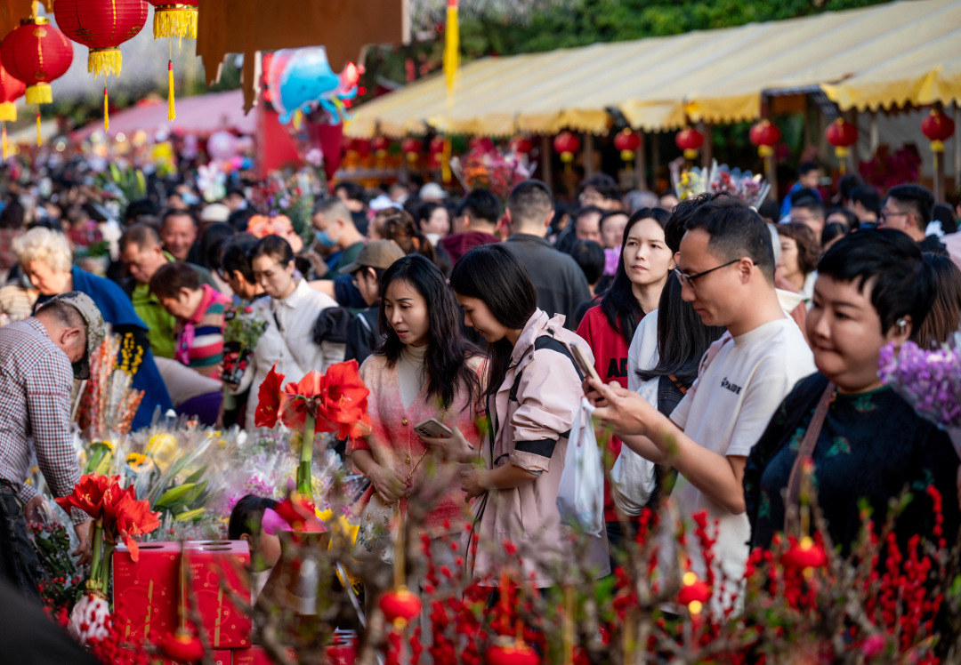 天河区迎春花市