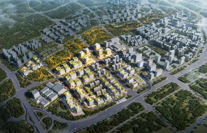 广棠片区城市设计鸟瞰效果图