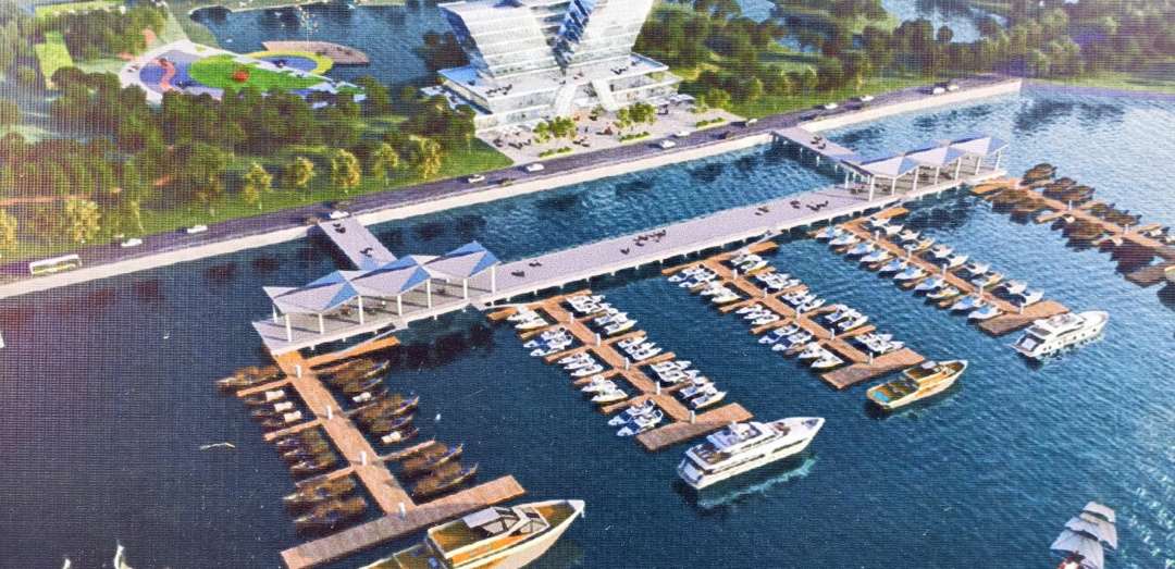 上涌休闲渔业码头效果图。