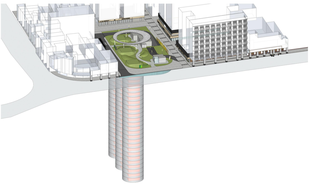 一德路果菜西停车场效果图
