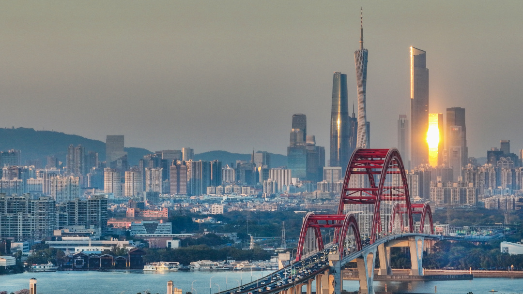 廖雪明260108天气-广州黄昏日落美景