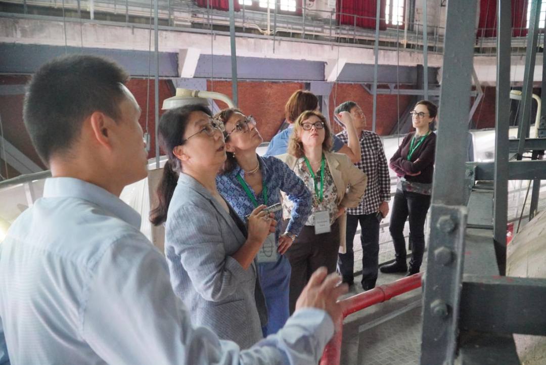 中外专家在纪念堂进行实地调研