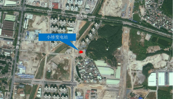 小埗变电站区位图