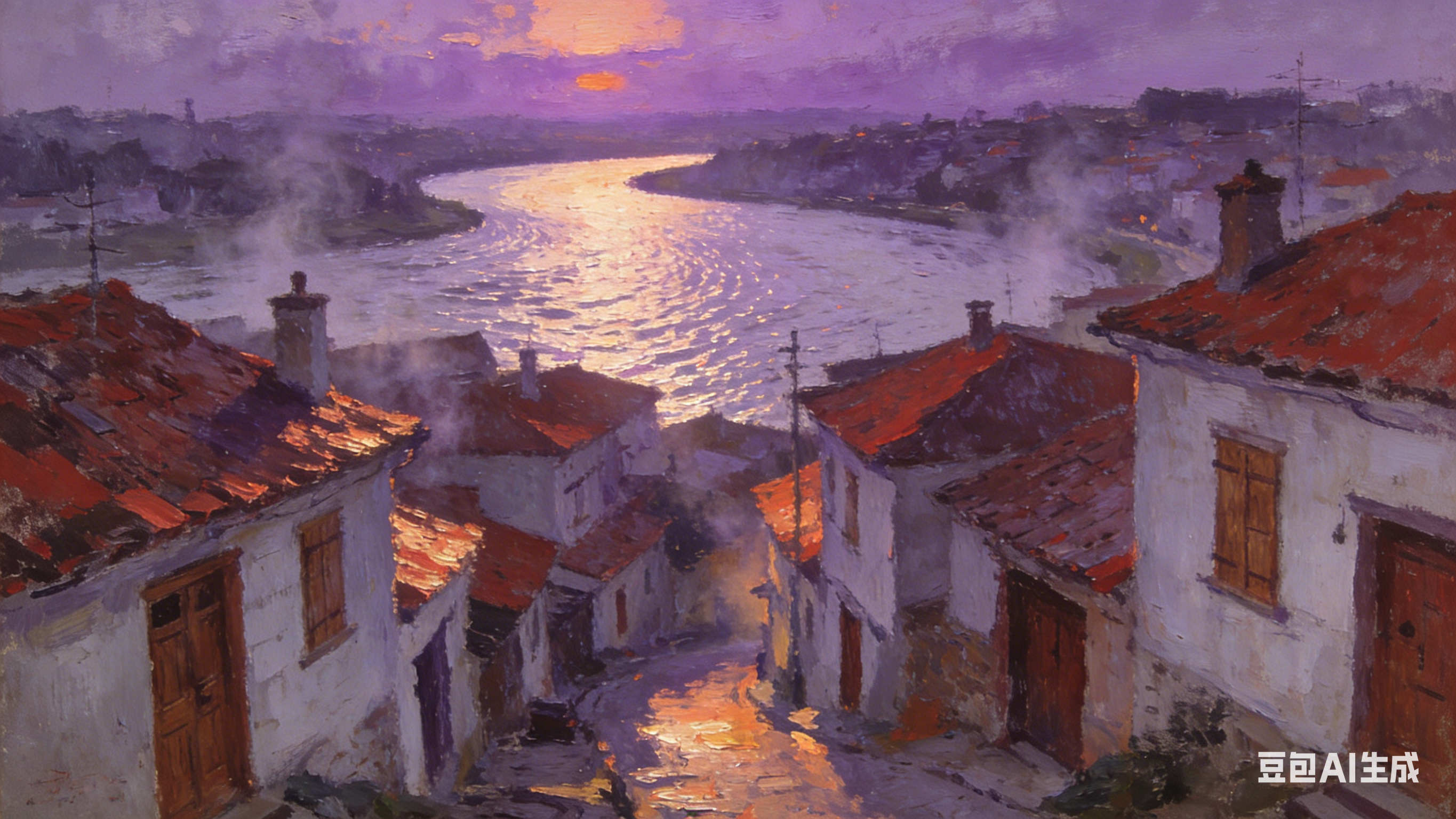 但见紫霞照西江