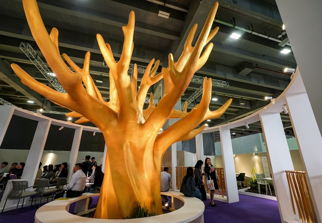 展馆内极具设计感的作品。