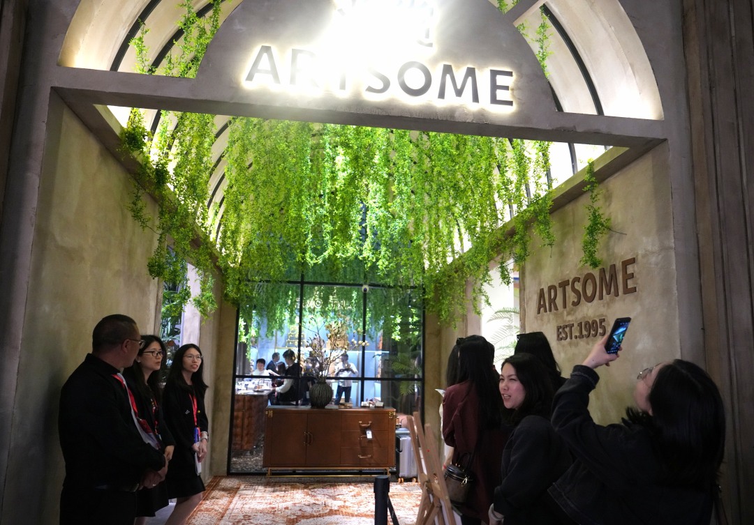 展馆内极具设计感的作品。