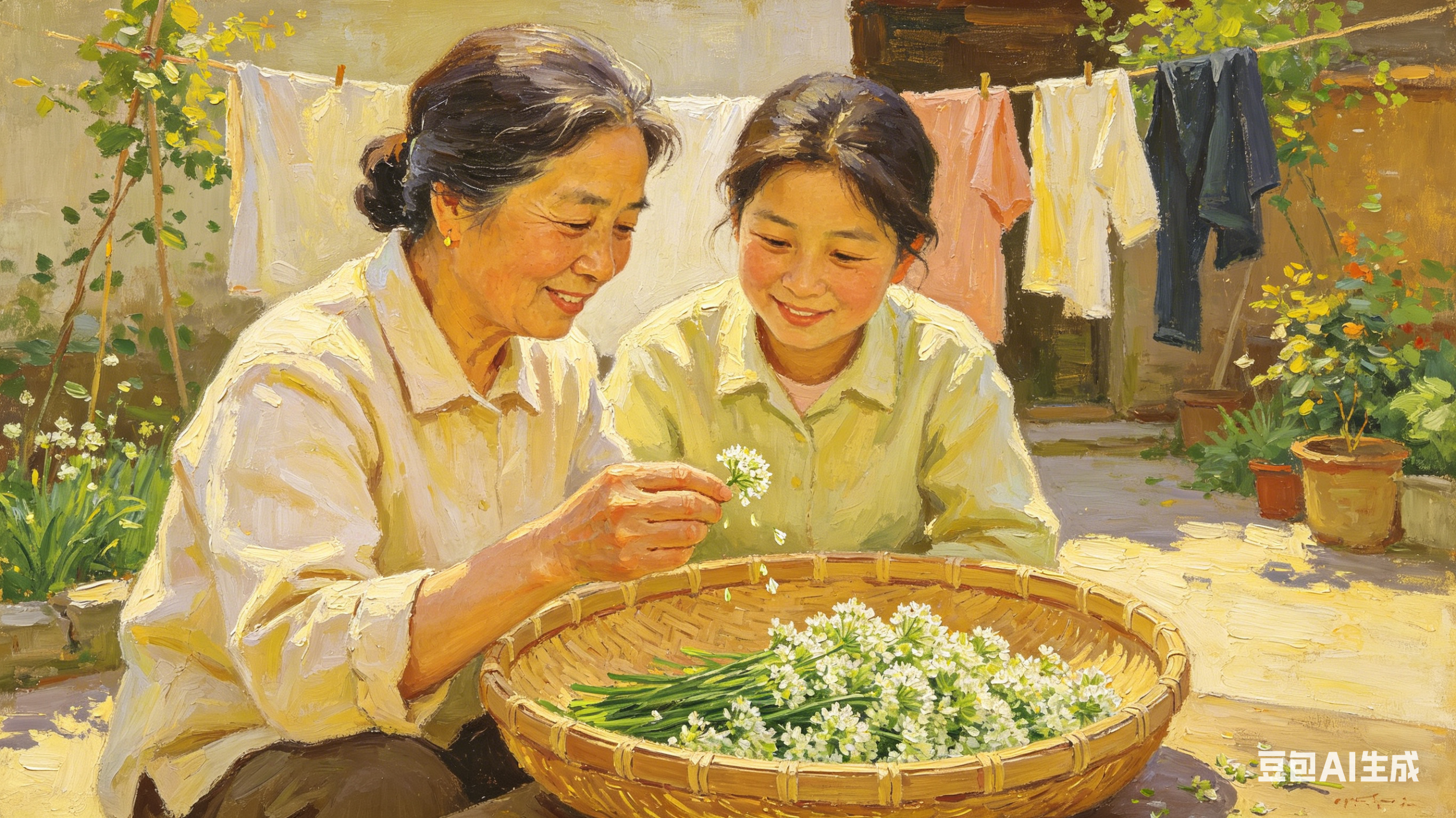 养一畦韭花白