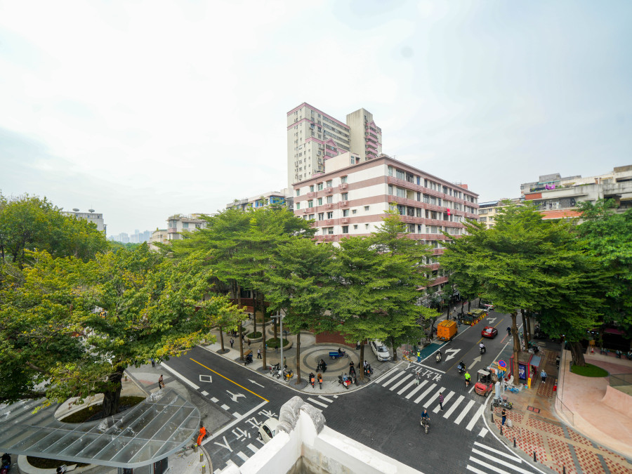 东山大街两侧在改造提升后形成社区公共客厅