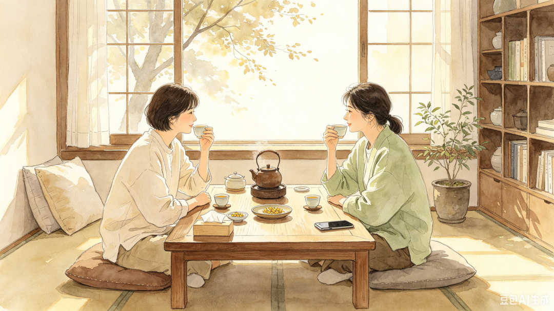 乡村夏夜纳凉水彩画 (3).png