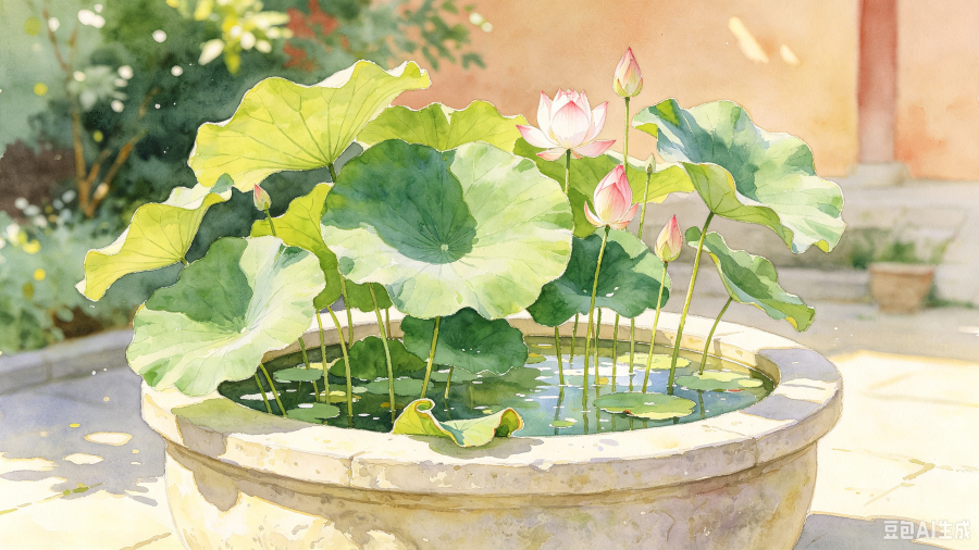 水彩画风格用心写作图 (1).png