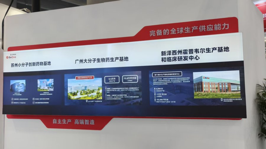 百济神州拥有完备的全球生产供应能力